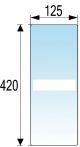 Steklo prednje spodnje (pri nogah) ŠTORE 402,404,502,504 KABINA AVTORADGONA (10184)