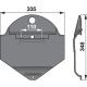 Drsna plošča kosilnice DEUTZ FAHR SM 2.21; VICON CM216,217 (12641)