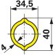 Cev kardana NOTRANJA WALTERSCHEID 04  LIMONA (34,5/40X4) (10613)